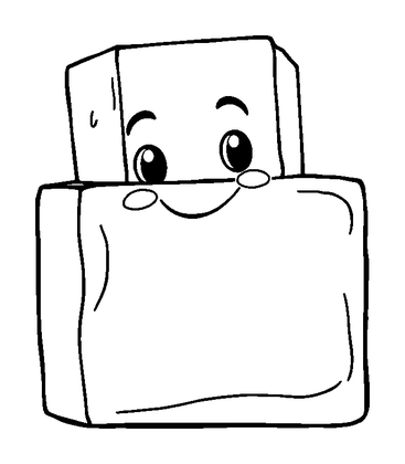 Wooden Blocks Colouring Page (Toddler, Bold & Easy)