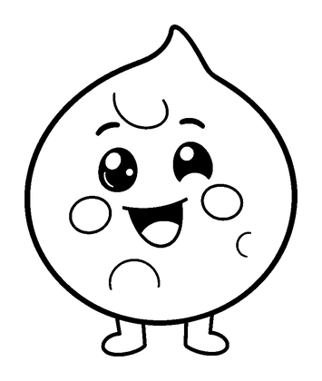 Yo Yo Colouring Page (Kids, Bold & Easy)