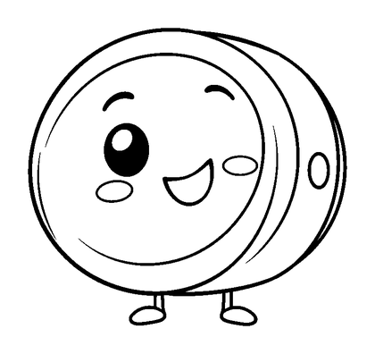 Yo Yo Colouring Page (Toddler, Bold & Easy)