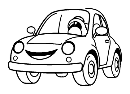 Car Colouring Page (Toddler, Standard)