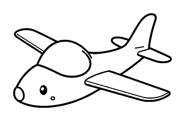 Glider colouring page — free printable for kids
