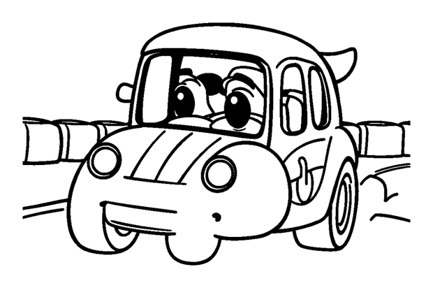 Racing Speedway colouring page — free printable for kids