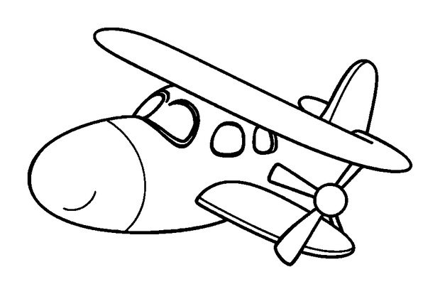 Seaplane colouring page — free printable for kids