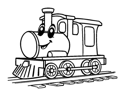 Train Colouring Page (Toddler, Standard)