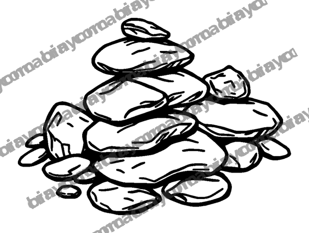 Balance Stones colouring page — free printable for teens