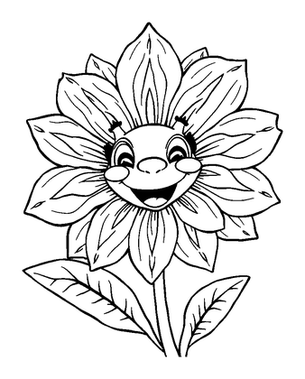 Breathing Flower Colouring Page (Adults, Intricate)