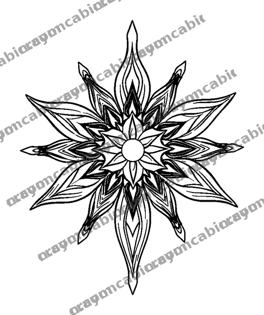 Breathing Star colouring page — free printable for adults