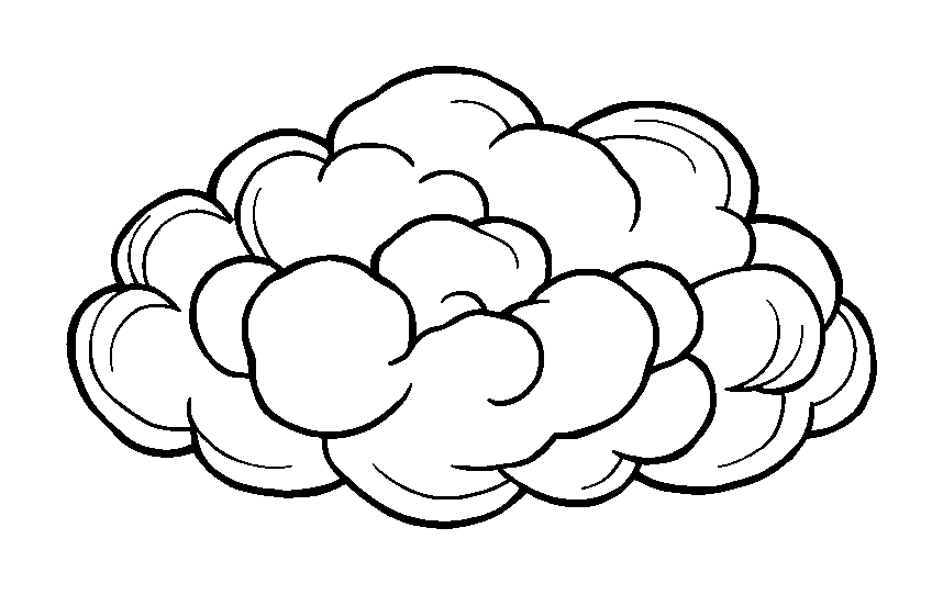 Calm Cloud colouring page — free printable for teens
