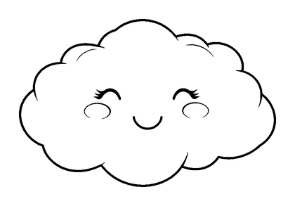 Calm Cloud Colouring Page (Teens, Standard)