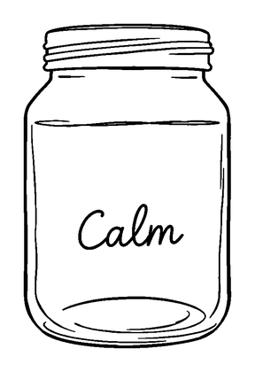 Calm Jar Colouring Page (Teens, Standard)