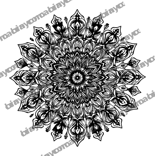 Forest Mandala colouring page — free printable for adults