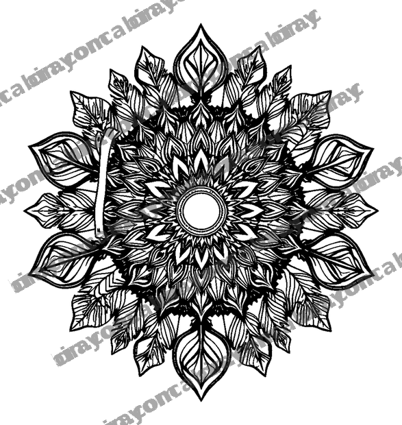 Forest Mandala colouring page — free printable for teens