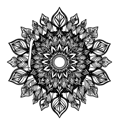 Forest Mandala Colouring Page (Teens, Standard)