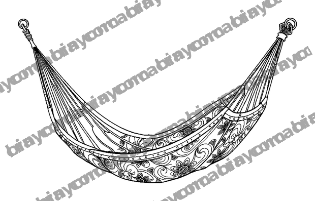 Hammock Rest colouring page — free printable for adults