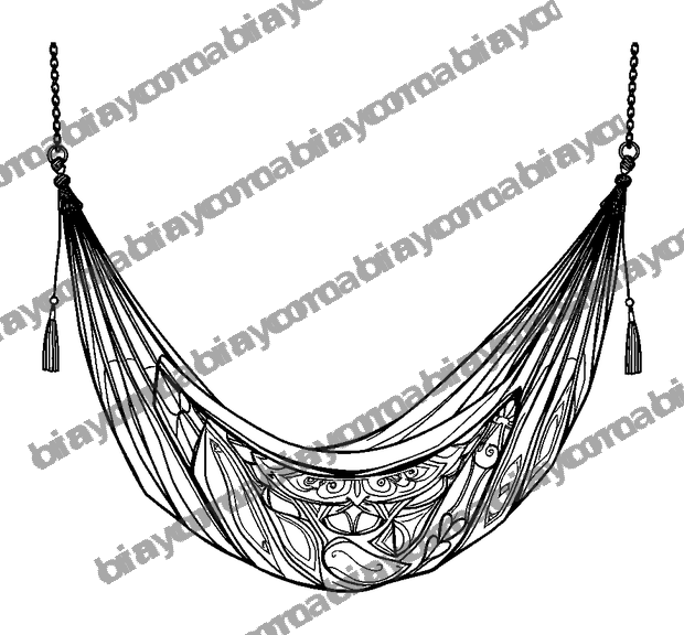 Hammock Rest colouring page — free printable for adults