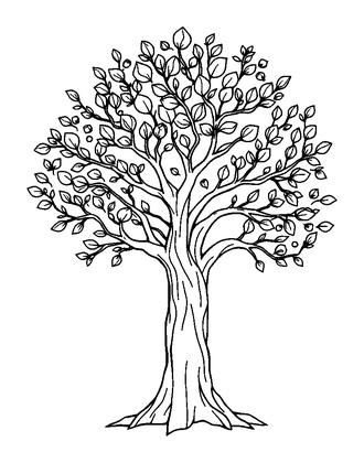 Kindness Tree Colouring Page (Adults, Standard)