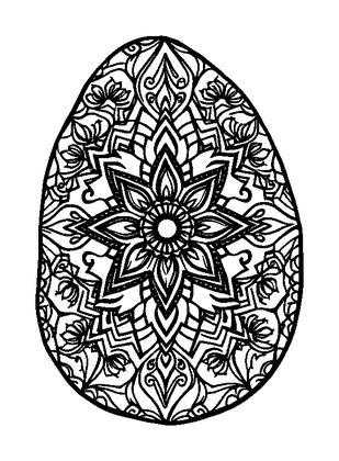 Meditation Stone Colouring Page (Adults, Intricate)