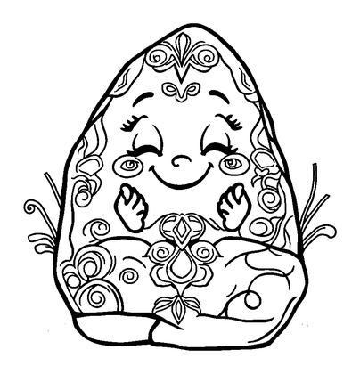 Meditation Stone Colouring Page (Adults, Standard)