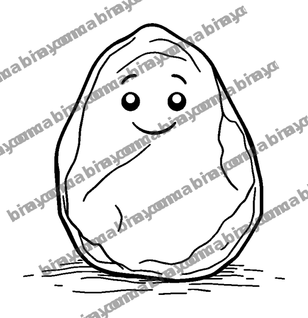 Meditation Stone colouring page — free printable for teens