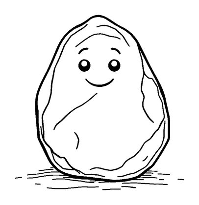 Meditation Stone Colouring Page (Teens, Standard)