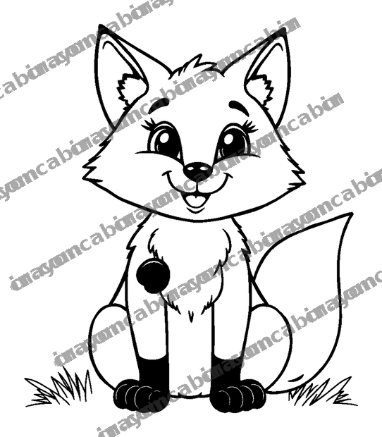Mindful Fox colouring page — free printable for teens