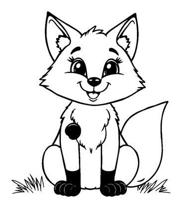 Mindful Fox Colouring Page (Teens, Standard)