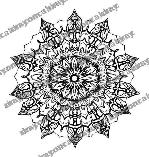 Ocean Mandala colouring page — free printable for adults