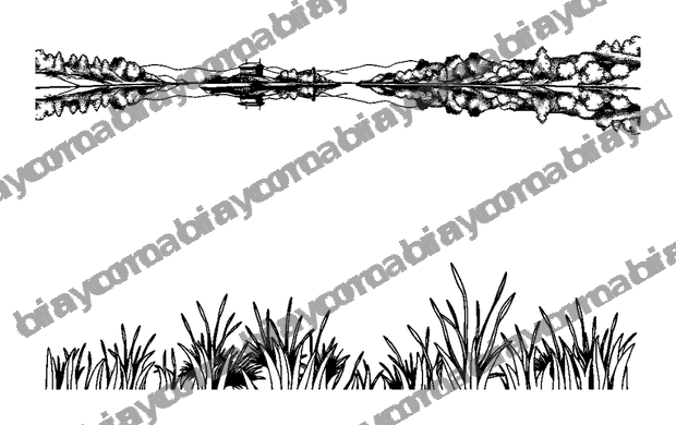 Quiet Lake colouring page — free printable for adults