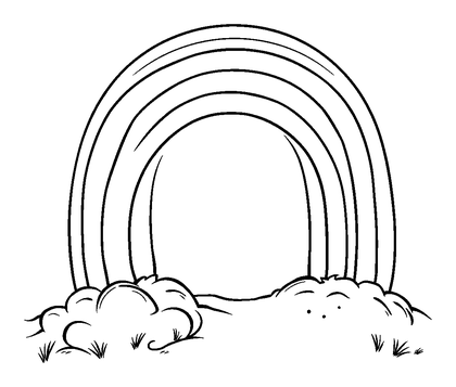 Rainbow Colouring Page (Teens, Standard)