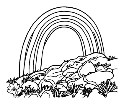 Rainbow Colouring Page (Teens, Standard)