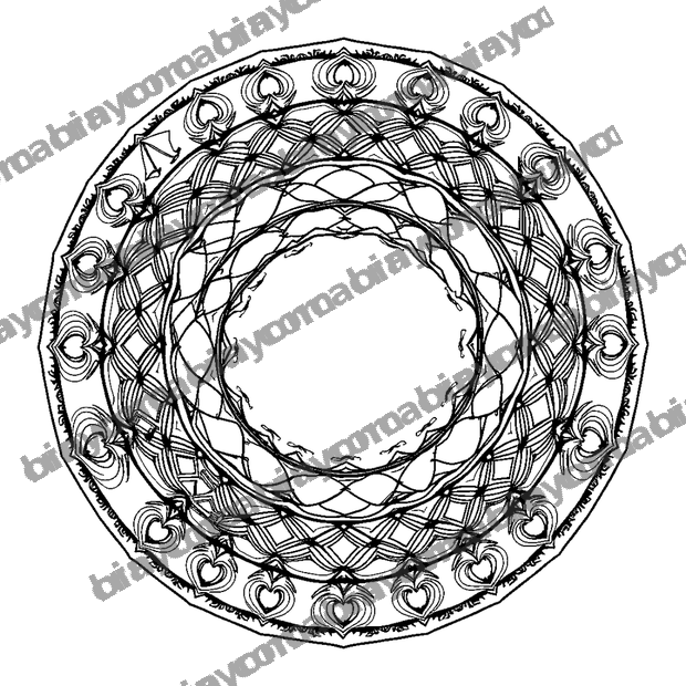 Ripple Circle colouring page — free printable for adults