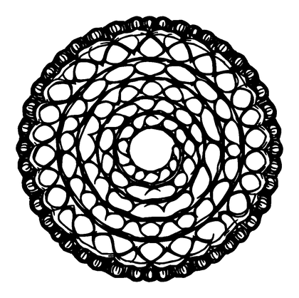 Ripple Circle Colouring Page (Adults, Standard)