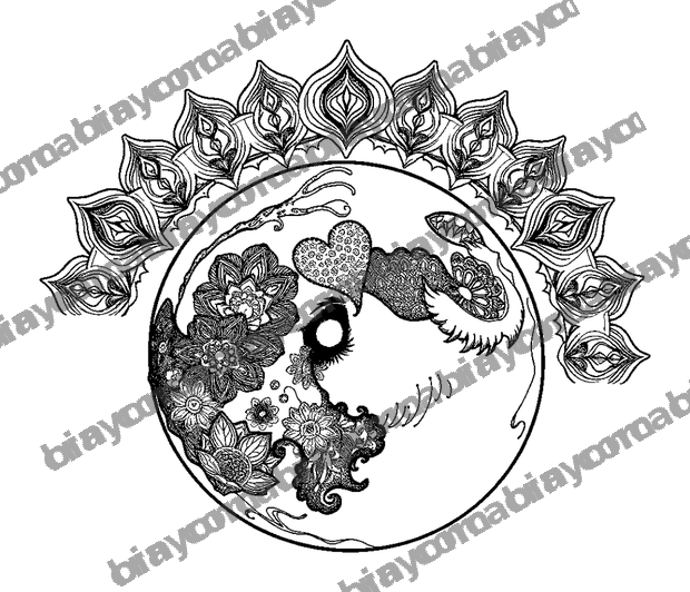 Sleepy Moon colouring page — free printable for adults