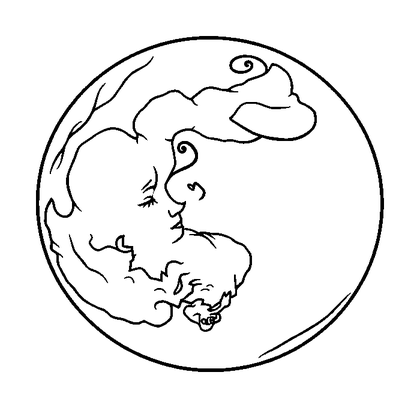 Sleepy Moon Colouring Page (Adults, Standard)