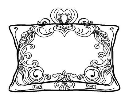 Soft Pillow Colouring Page (Adults, Standard)