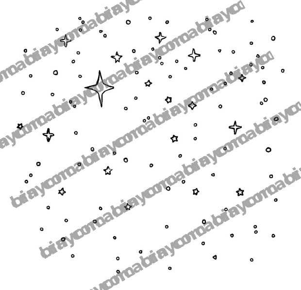 Starry Night Sky colouring page — free printable for adults