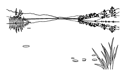 Still Lake Colouring Page (Teens, Standard)