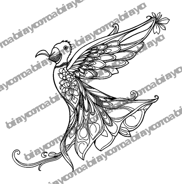 Swinging Breeze Joy colouring page — free printable for adults