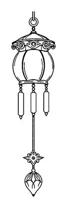 Wind Chime Colouring Page (Adults, Standard)