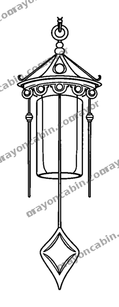 Wind Chime colouring page — free printable for teens