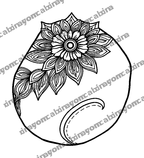 Worry Stone colouring page — free printable for adults