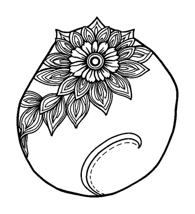Worry Stone Colouring Page (Adults, Standard)